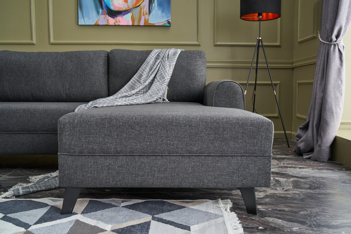 Canapea coltar Belen - Anthracite - Antracit