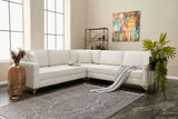 Canapea coltar Berlin - Cream, Gold - Crem / Auriu
