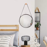 Oglinda rotunda Loft 60 cm NEGRU CFZL-MR060
