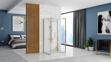 Cabina de dus de perete REA Rapid Fold Gold / Usa:90 x Perete:100