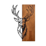 Decoratiune lemn Red Deer 1 - Nuc / Negru