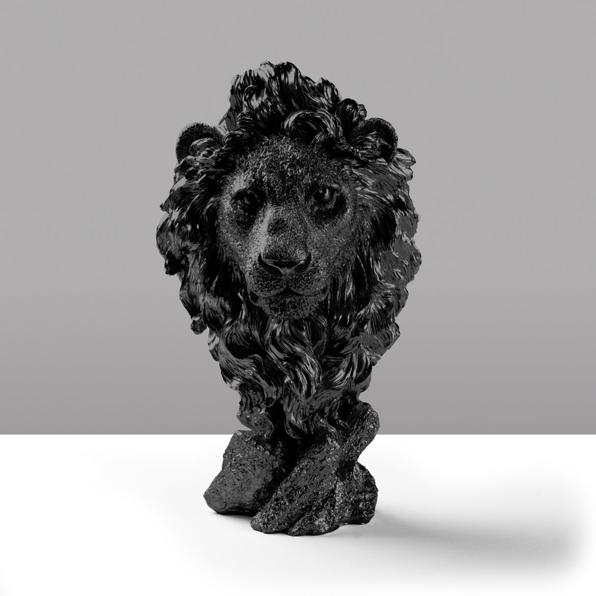 Obiect decorativ Lion-4 - Negru