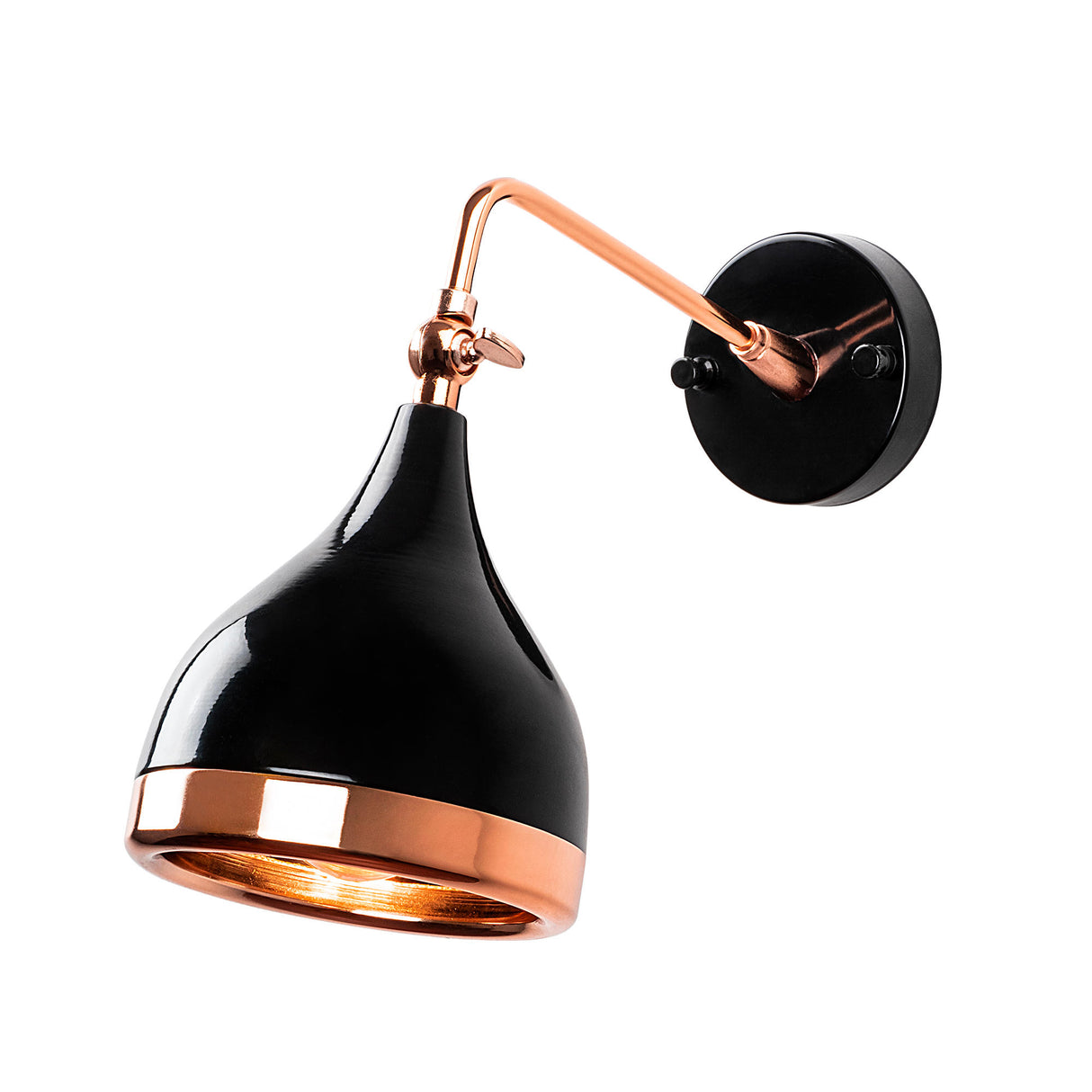 Aplica perete Yildo - 7031 - Negru / Cupru