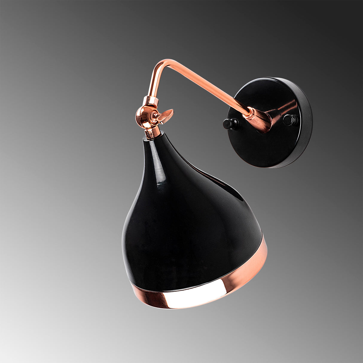Aplica perete Yildo - 7031 - Negru / Cupru