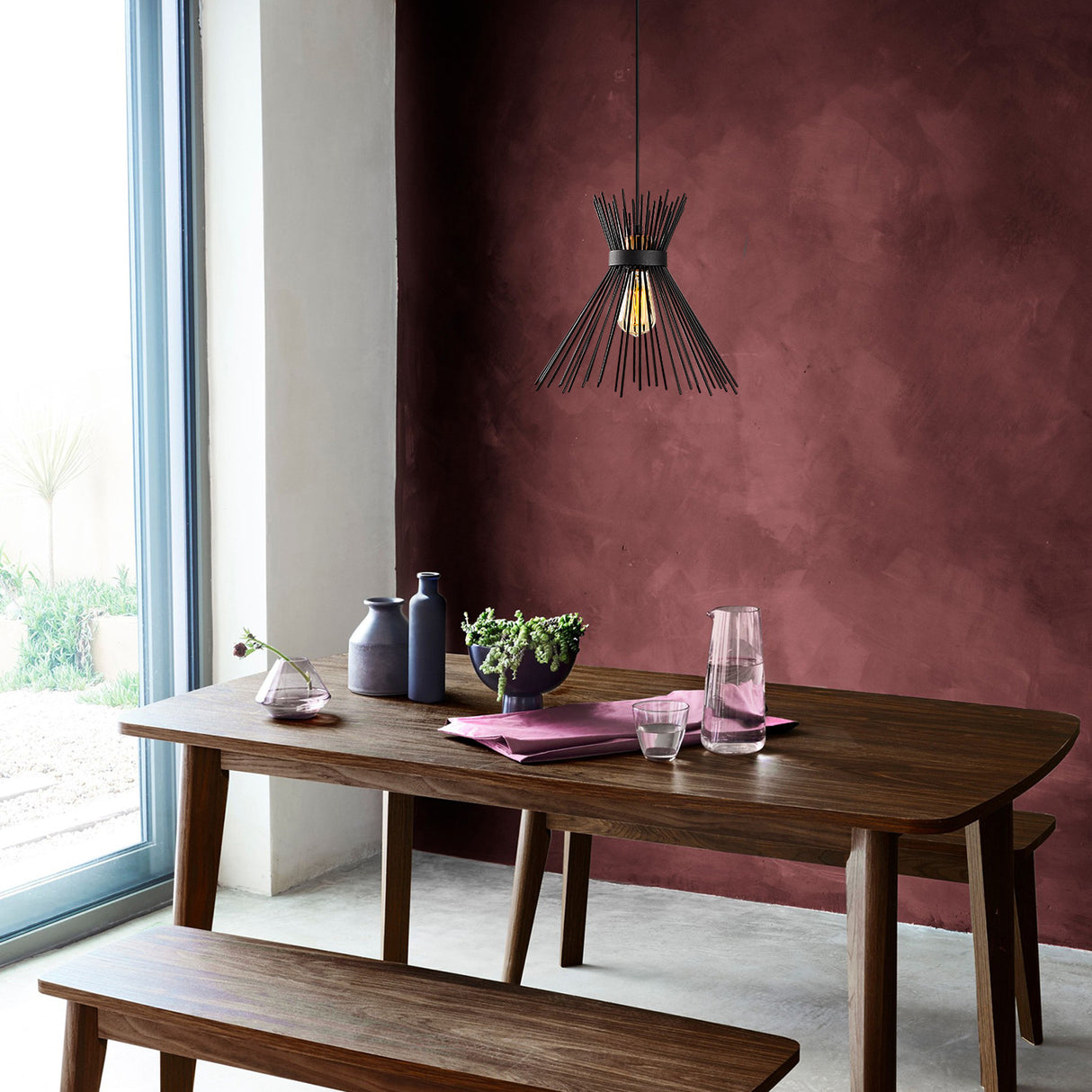Candelabru Kirpi - 3081 - Negru