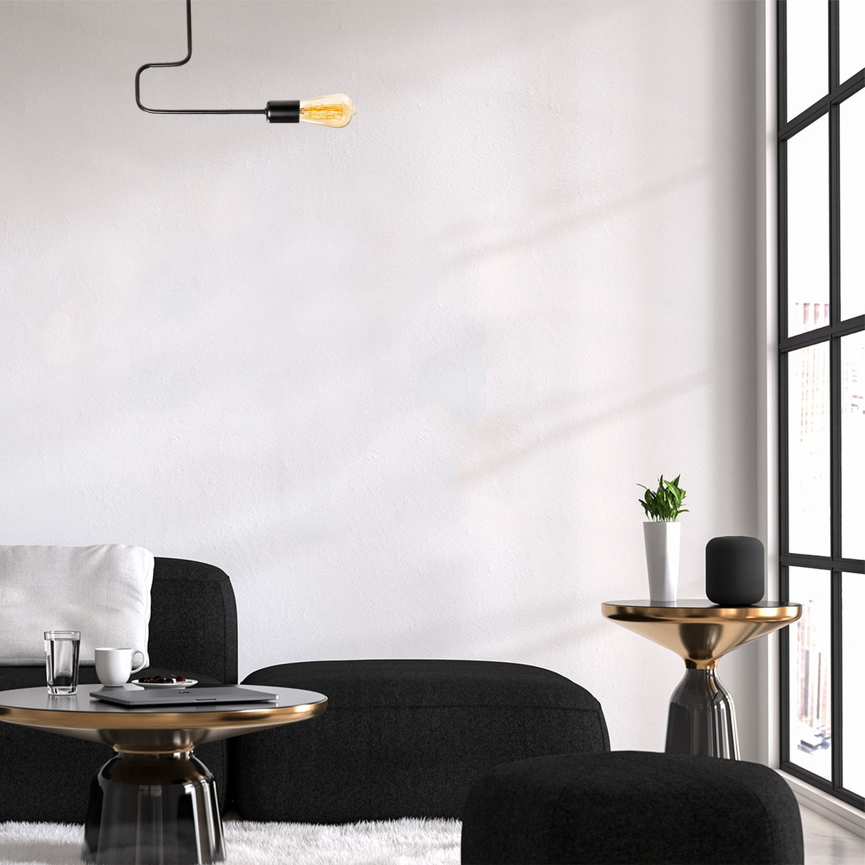 Candelabru Denge - 3437 - Negru