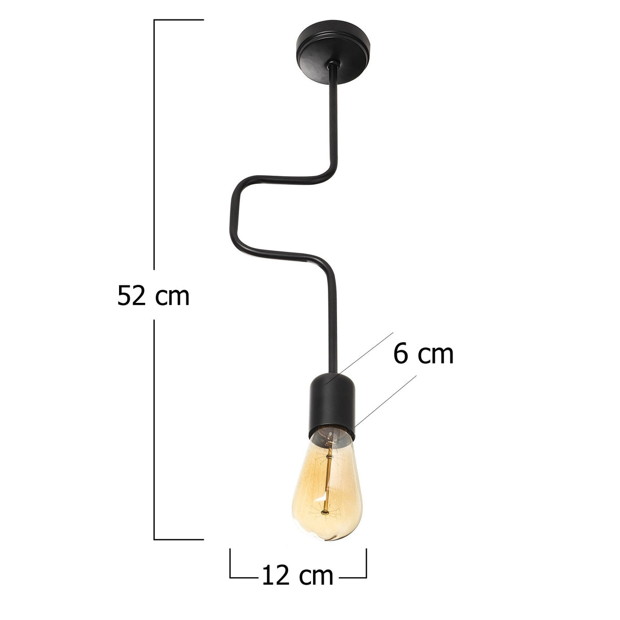 Candelabru Denge - 3443 - Negru