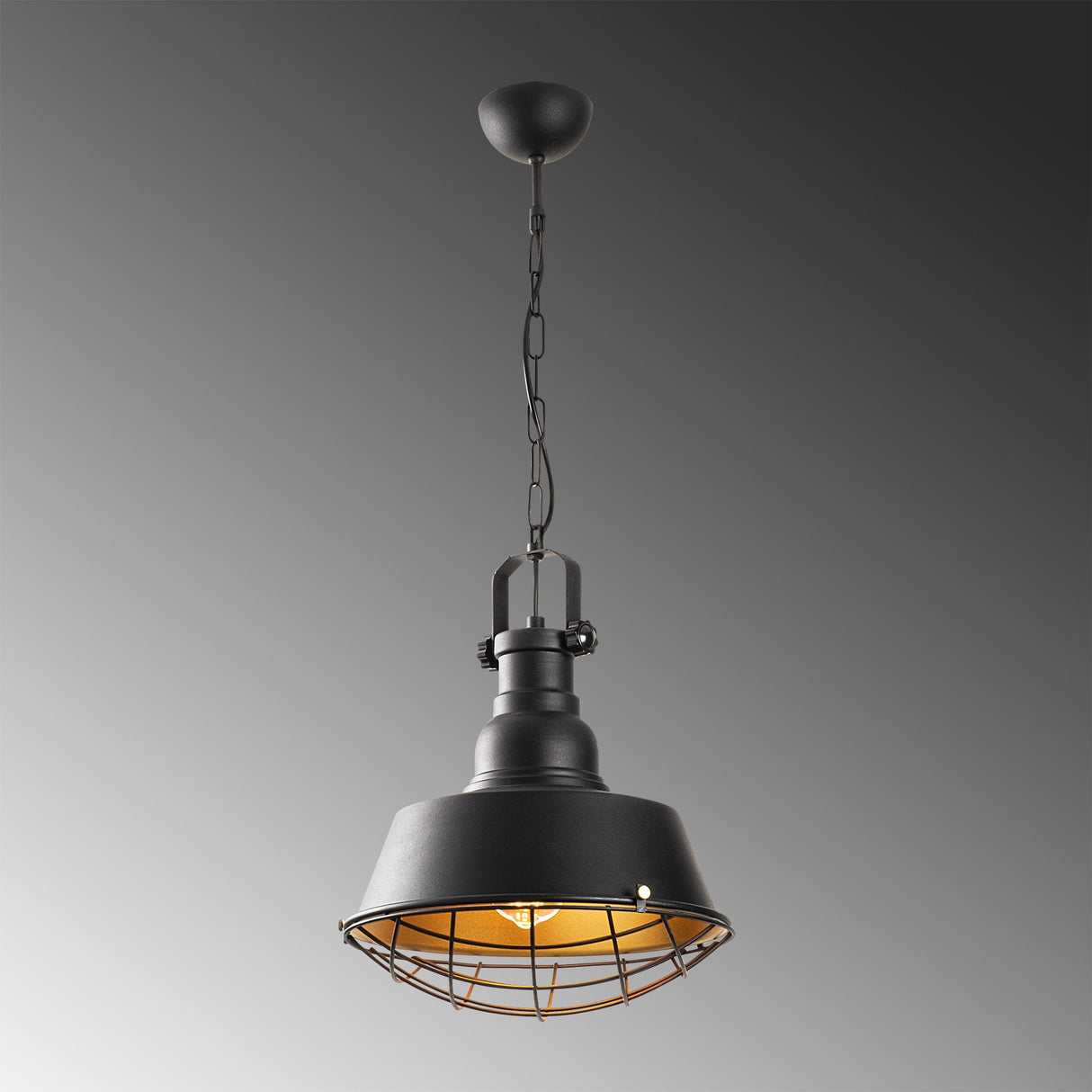 Candelabru Saglam - 3716 - Negru / Auriu