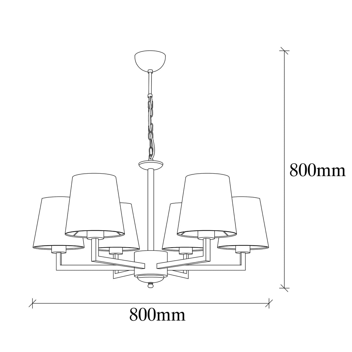 Candelabru Profil - 4643 - Negru / Alb