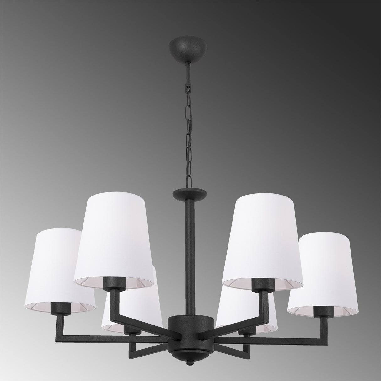 Candelabru Profil - 4643 - Negru / Alb
