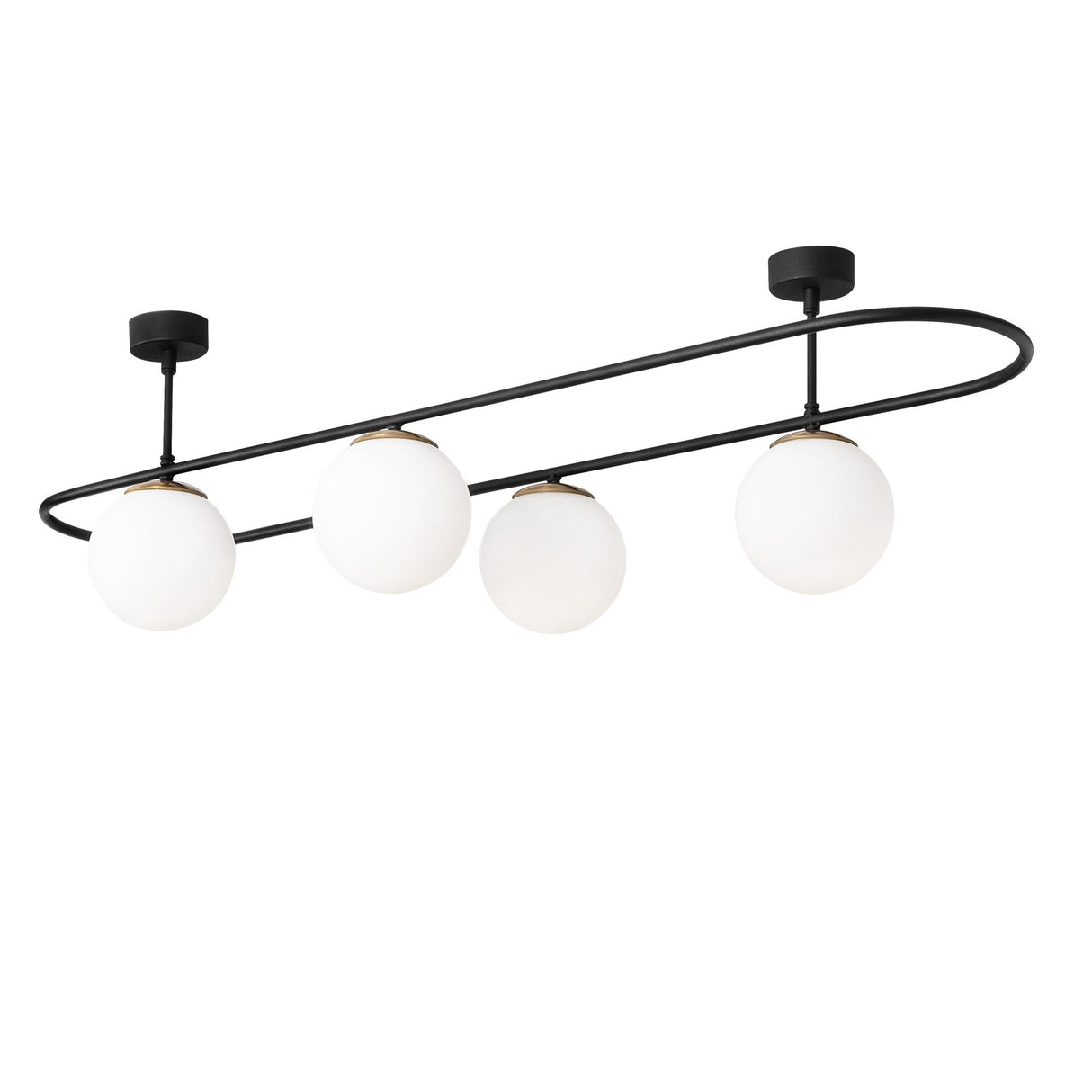 Candelabru Abakues - 4891 - Negru / Alb
