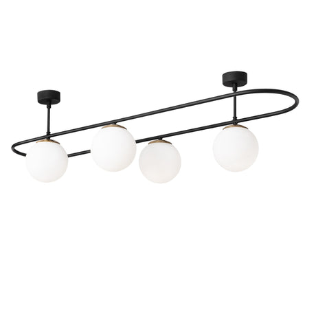 Candelabru Abakues - 4891 - Negru / Alb