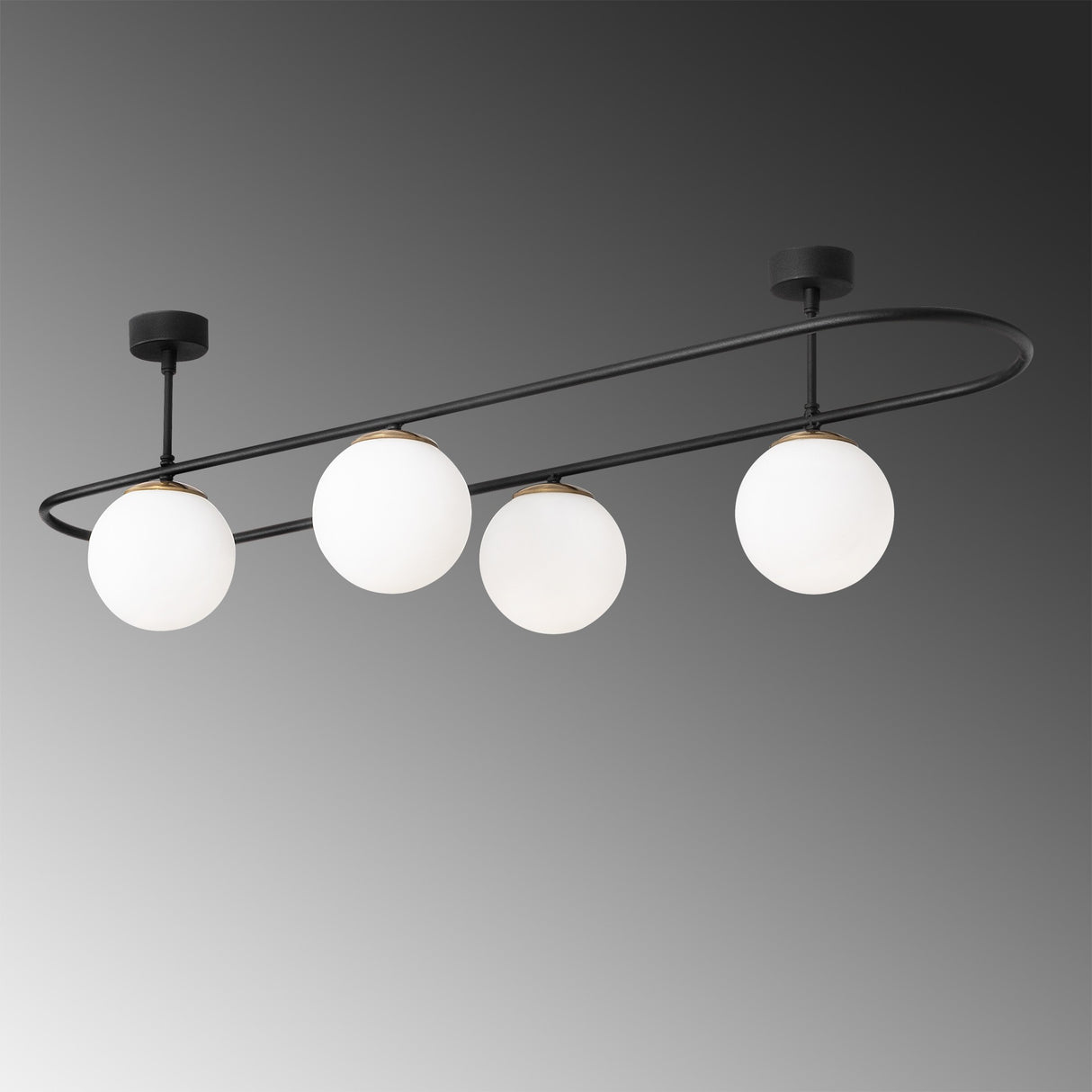 Candelabru Abakues - 4891 - Negru / Alb
