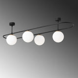 Candelabru Abakues - 4891 - Negru / Alb