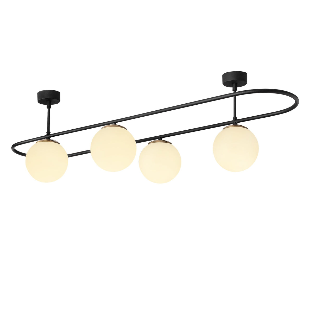 Candelabru Abakues - 4891 - Negru / Alb