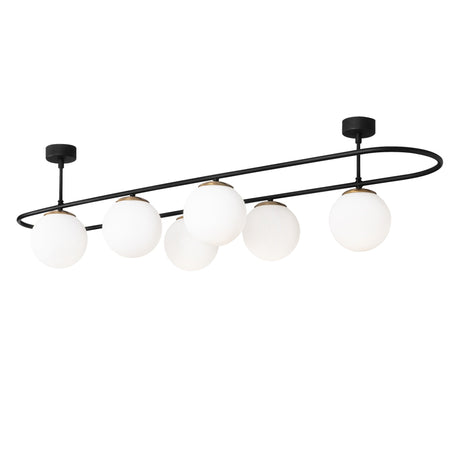 Candelabru Abakues - 4911 - Negru / Alb