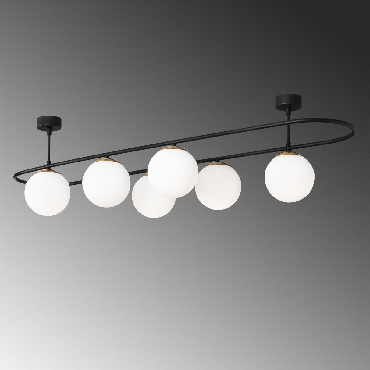 Candelabru Abakues - 4911 - Negru / Alb