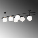 Candelabru Abakues - 4911 - Negru / Alb