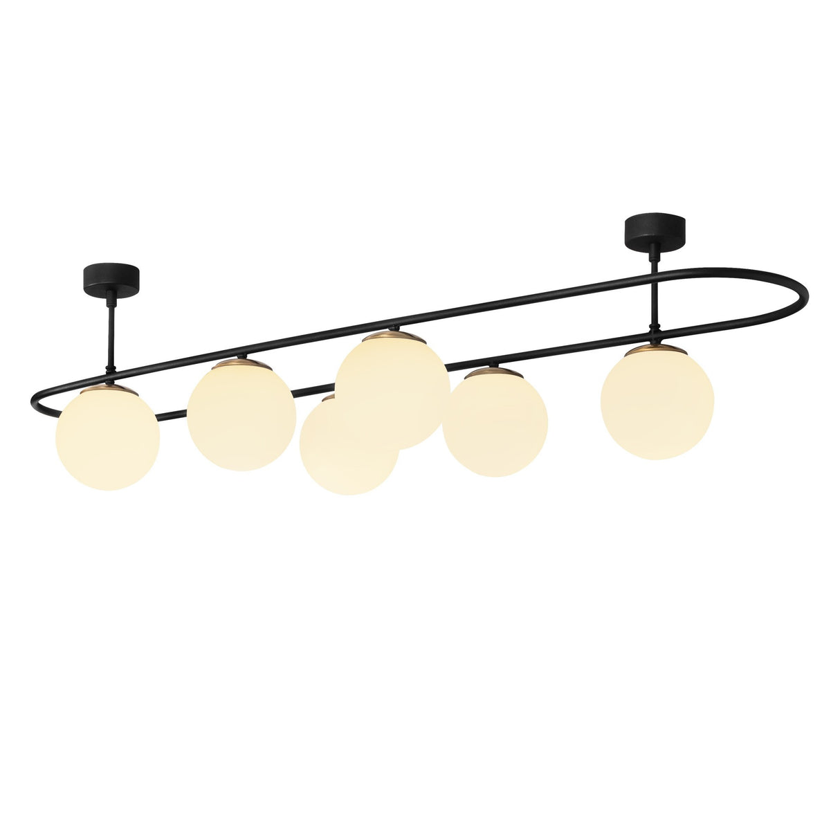 Candelabru Abakues - 4911 - Negru / Alb