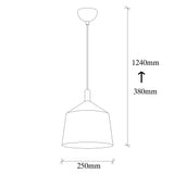 Candelabru Saglam - 3725 - Alb / Auriu / Cupru