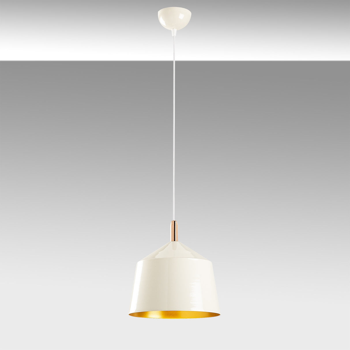 Candelabru Saglam - 3725 - Alb / Auriu / Cupru