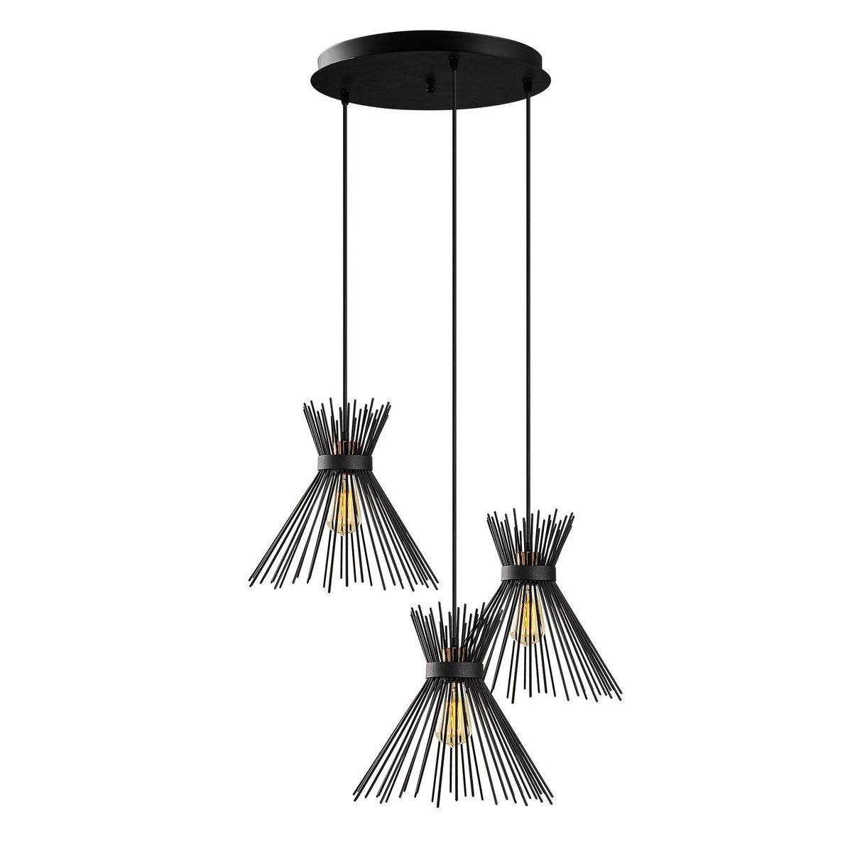 Candelabru Kirpi - 3085 - Negru