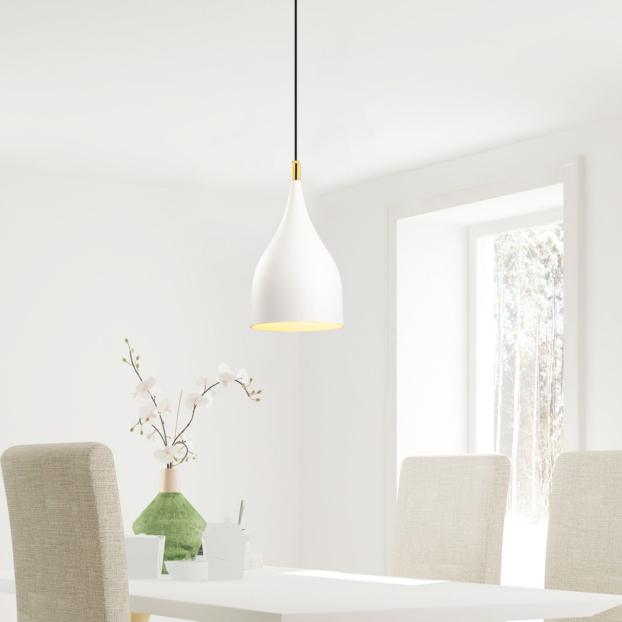 Candelabru Saglam - 3771 - Alb / Negru