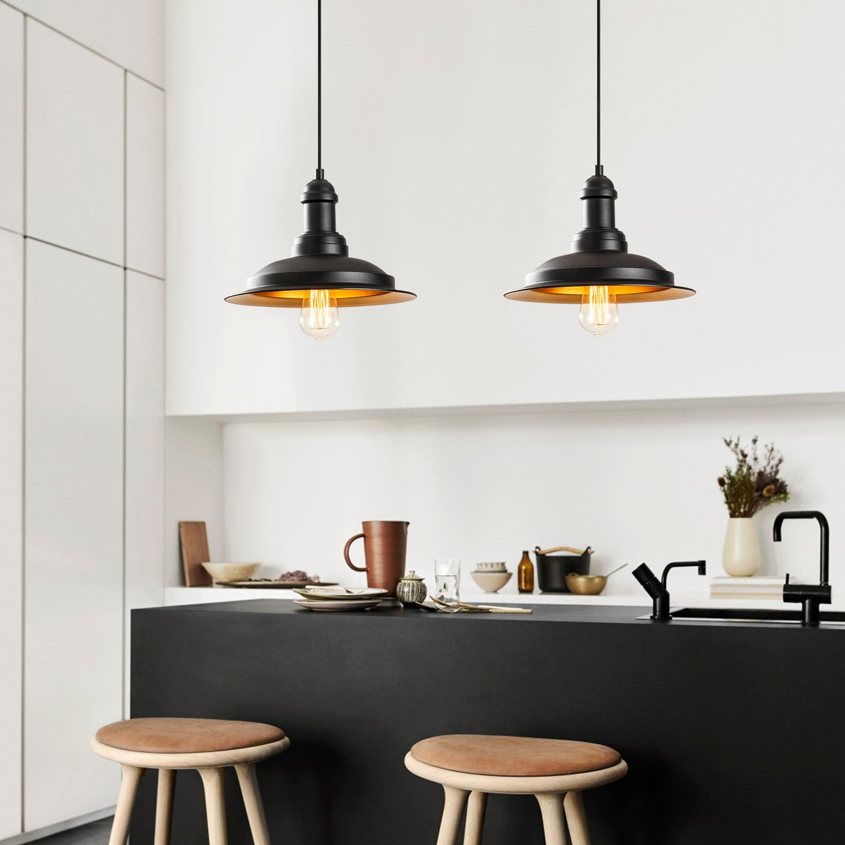 Candelabru Saglam - 3776 - Negru / Auriu