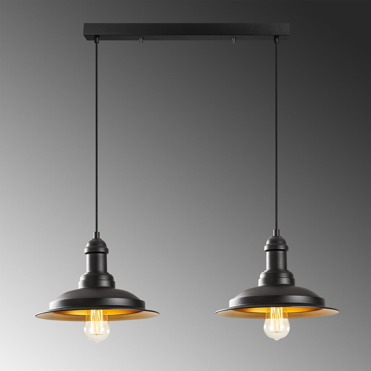 Candelabru Saglam - 3776 - Negru / Auriu