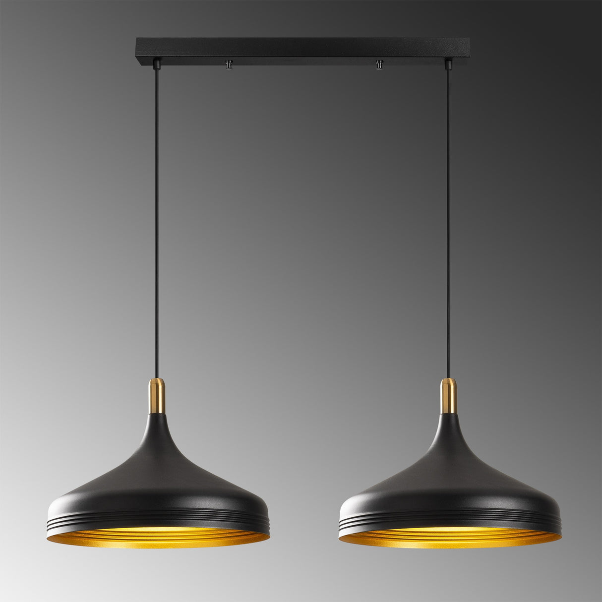 Candelabru Saglam - 3777 - Negru / Auriu