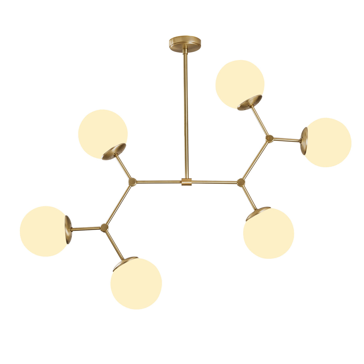 Candelabru Damar - 6327 - Galben / Alb