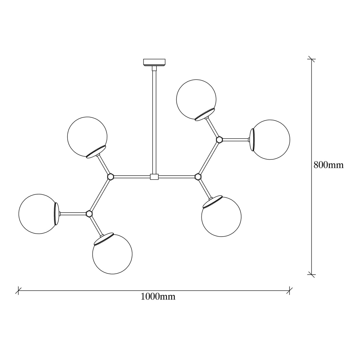 Candelabru Damar - 6327 - Galben / Alb