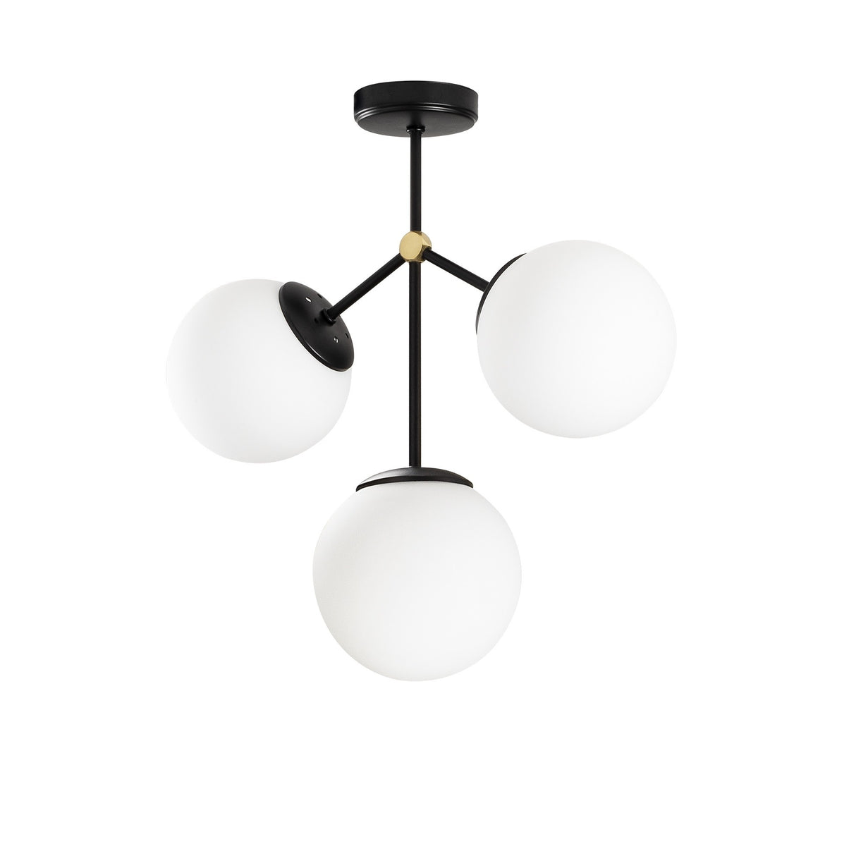 Candelabru Damar - 6336 - Negru / Alb
