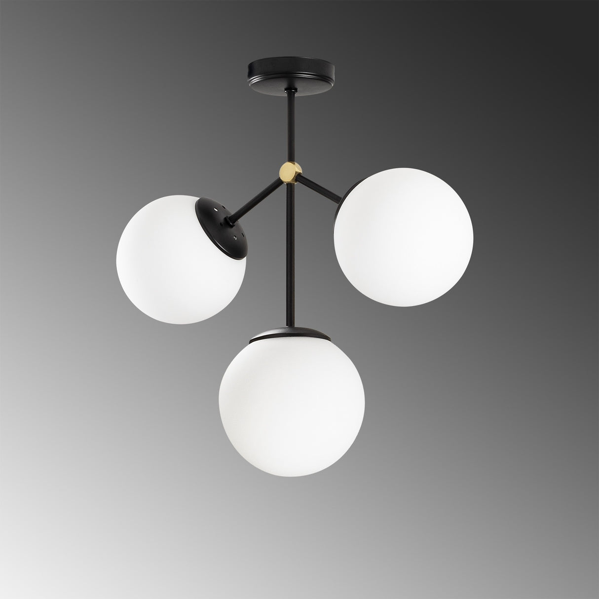 Candelabru Damar - 6336 - Negru / Alb