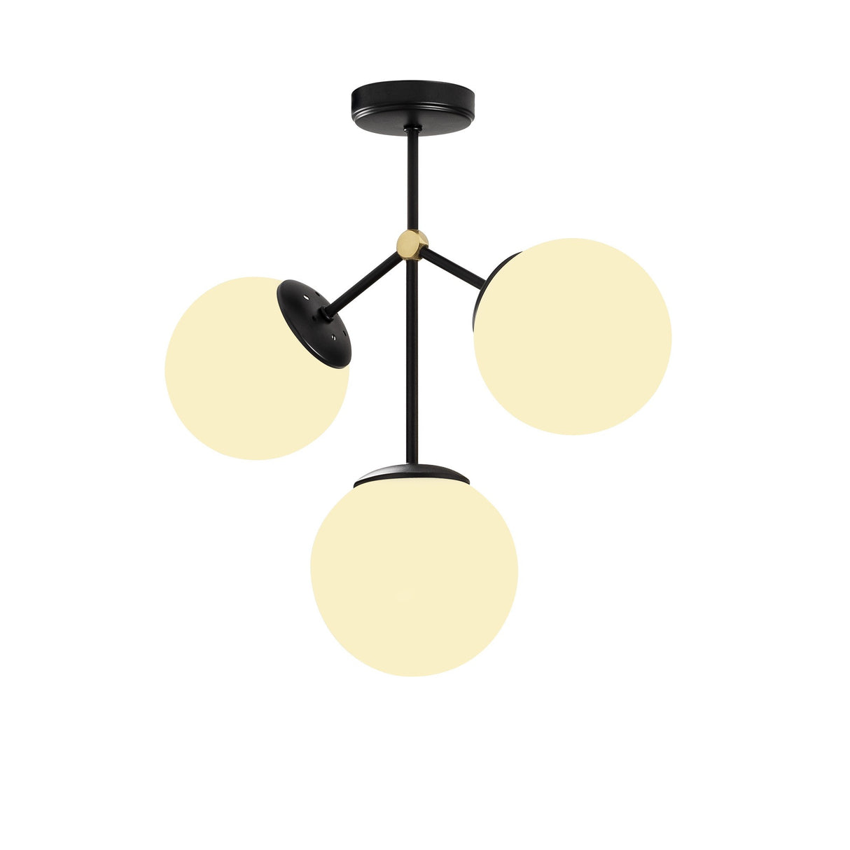 Candelabru Damar - 6336 - Negru / Alb