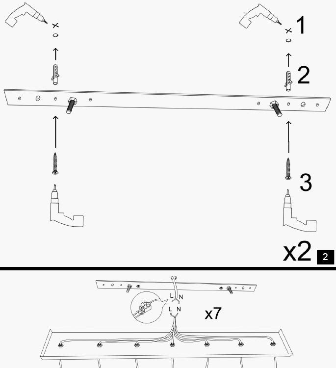 Candelabru Tel - 6701 - Negru
