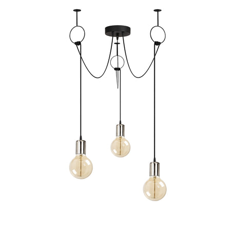 Candelabru Sirin - 6836 - Negru / Nichel