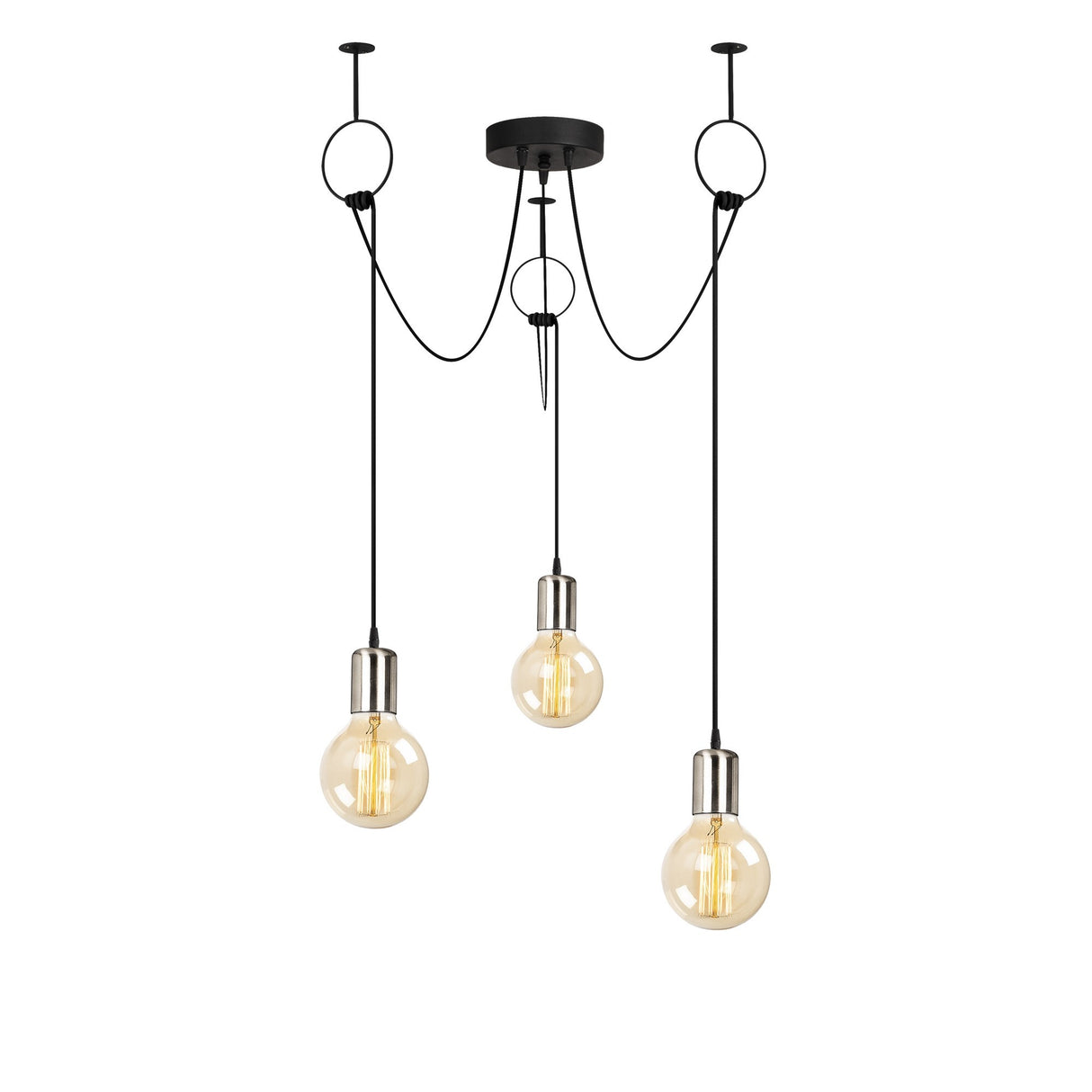 Candelabru Sirin - 6836 - Negru / Nichel