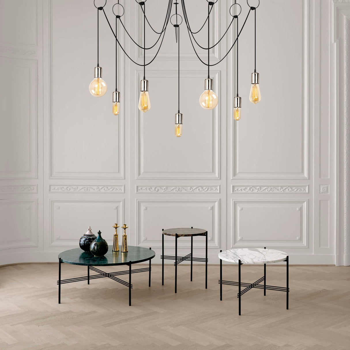 Candelabru Sirin - 6846 - Negru / Nichel