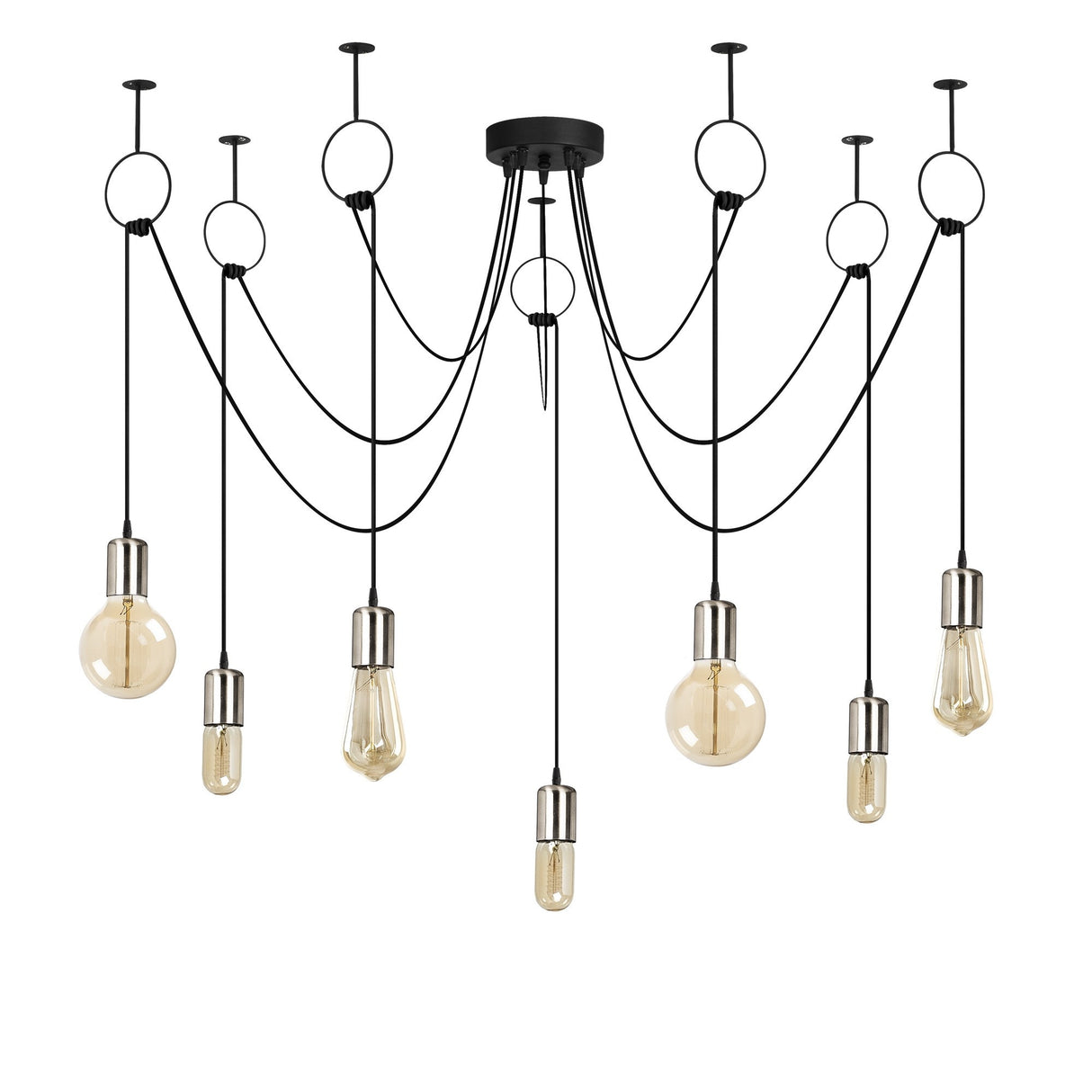 Candelabru Sirin - 6846 - Negru / Nichel