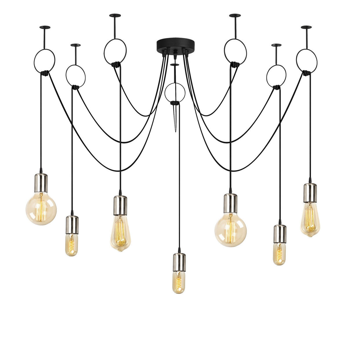 Candelabru Sirin - 6846 - Negru / Nichel