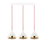 Candelabru Yildo - 6876 - Alb / Rosu / Auriu