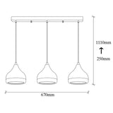Candelabru Yildo - 6876 - Alb / Rosu / Auriu