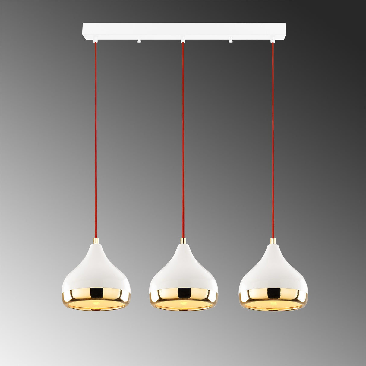 Candelabru Yildo - 6876 - Alb / Rosu / Auriu