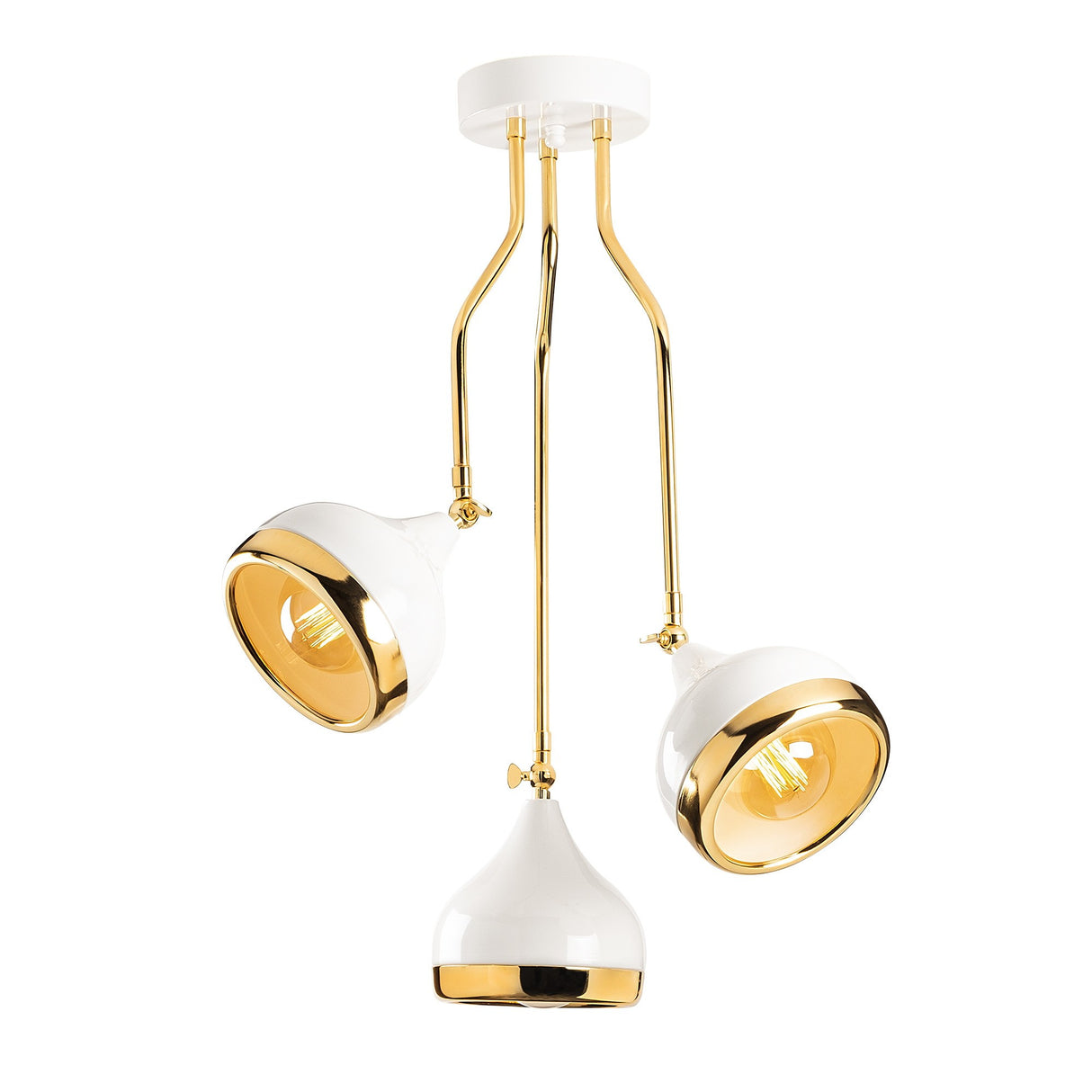 Candelabru Yildo - 6892 - Alb / Auriu