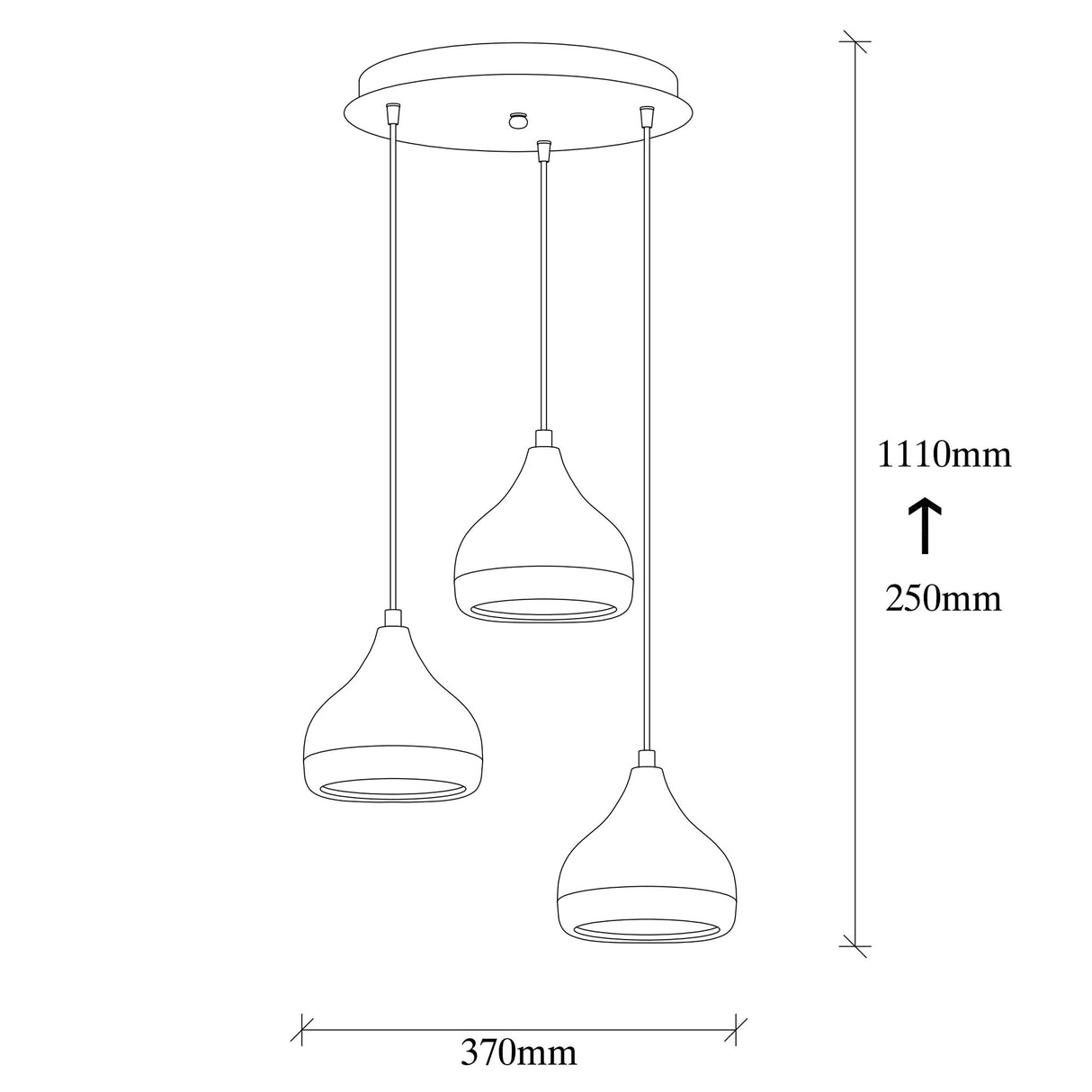 Candelabru Yildo - 6873 - Alb