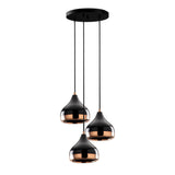 Set lampi Yildo - Set4 - Negru / Cupru