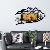 Decoratiune lemn Bicycle Riding in Nature 1 - Nuc / Negru