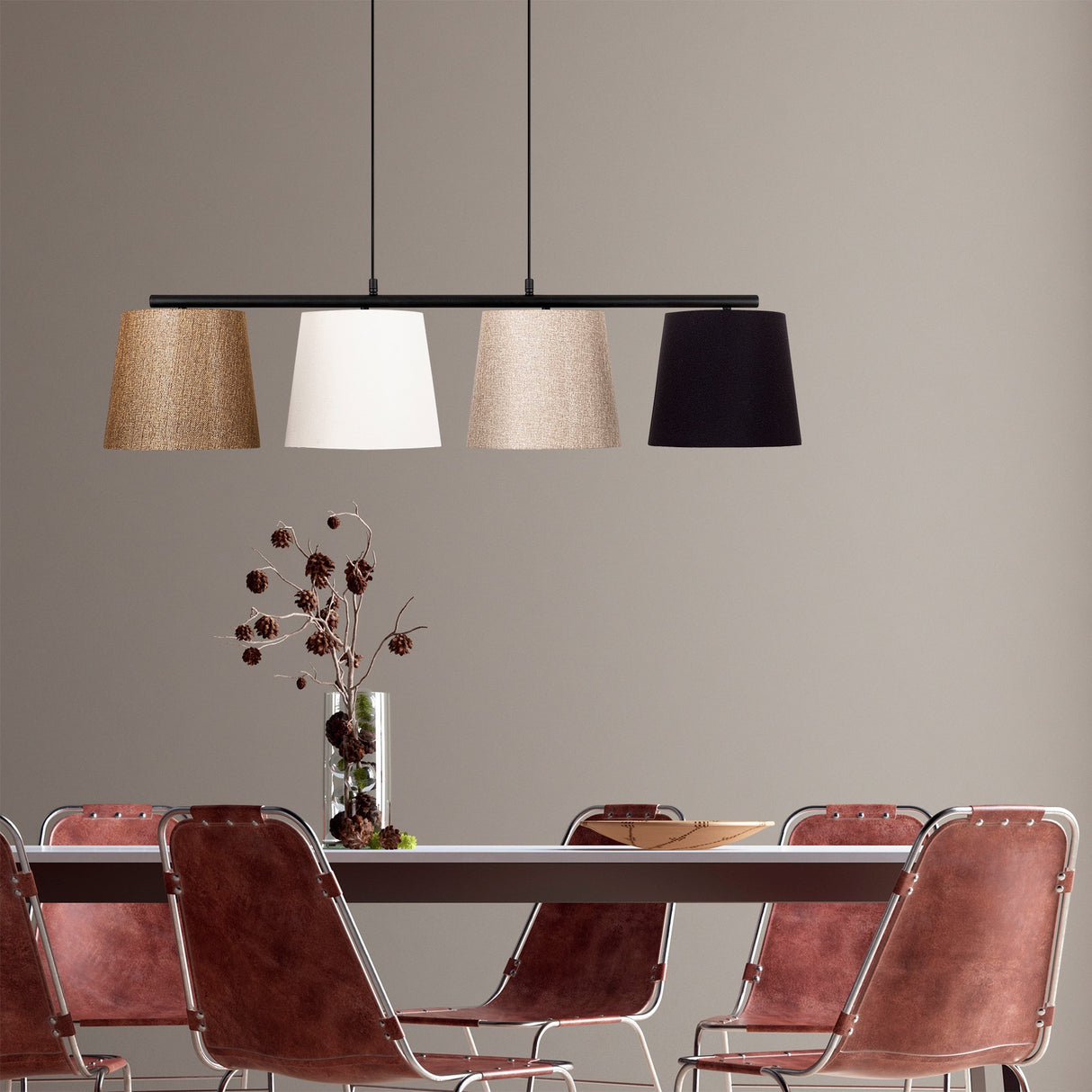 Candelabru Varlik - 10815 - Auriu / Negru