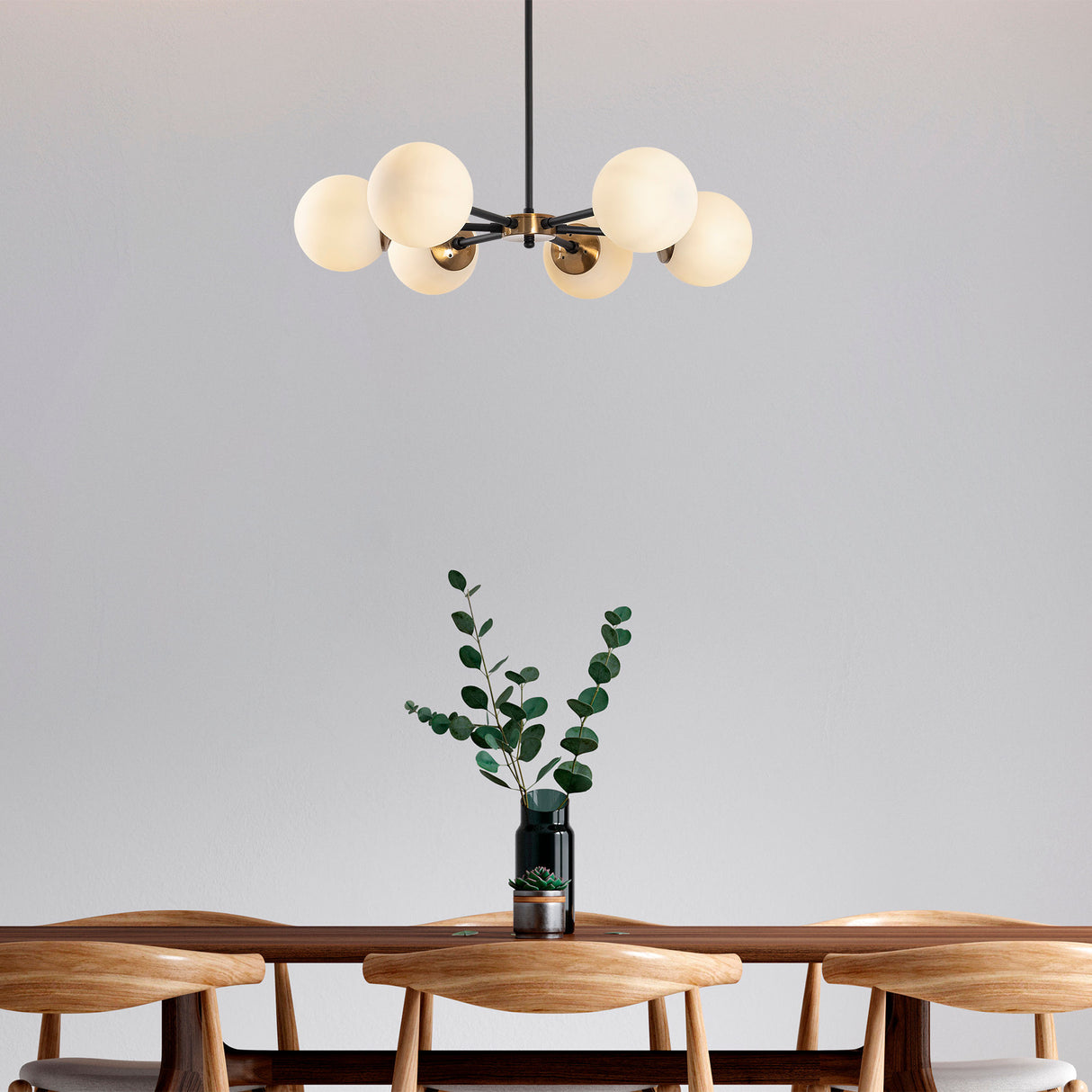 Candelabru Akkas - 10085 - Negru / Crem